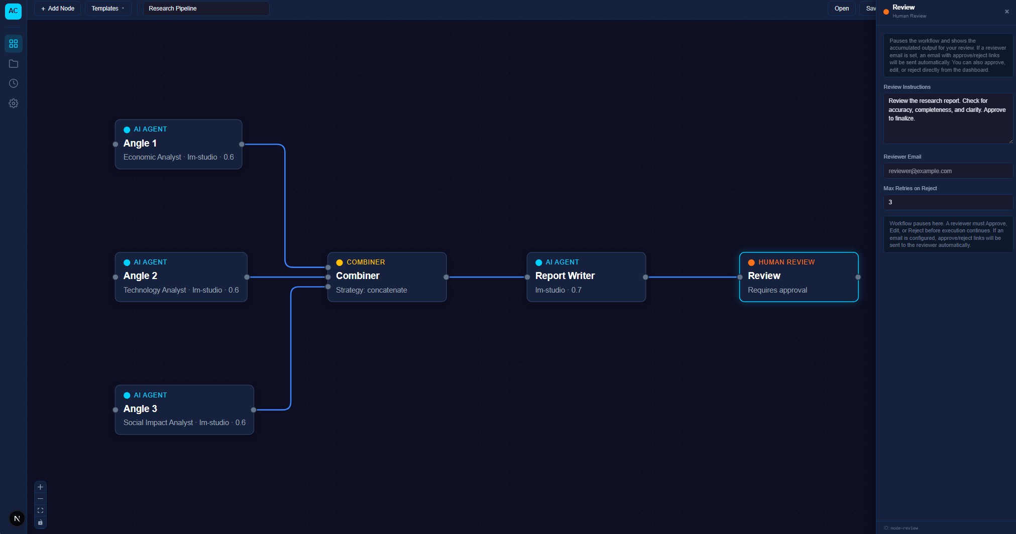 Flowchart diagram showing process steps with nodes and connections