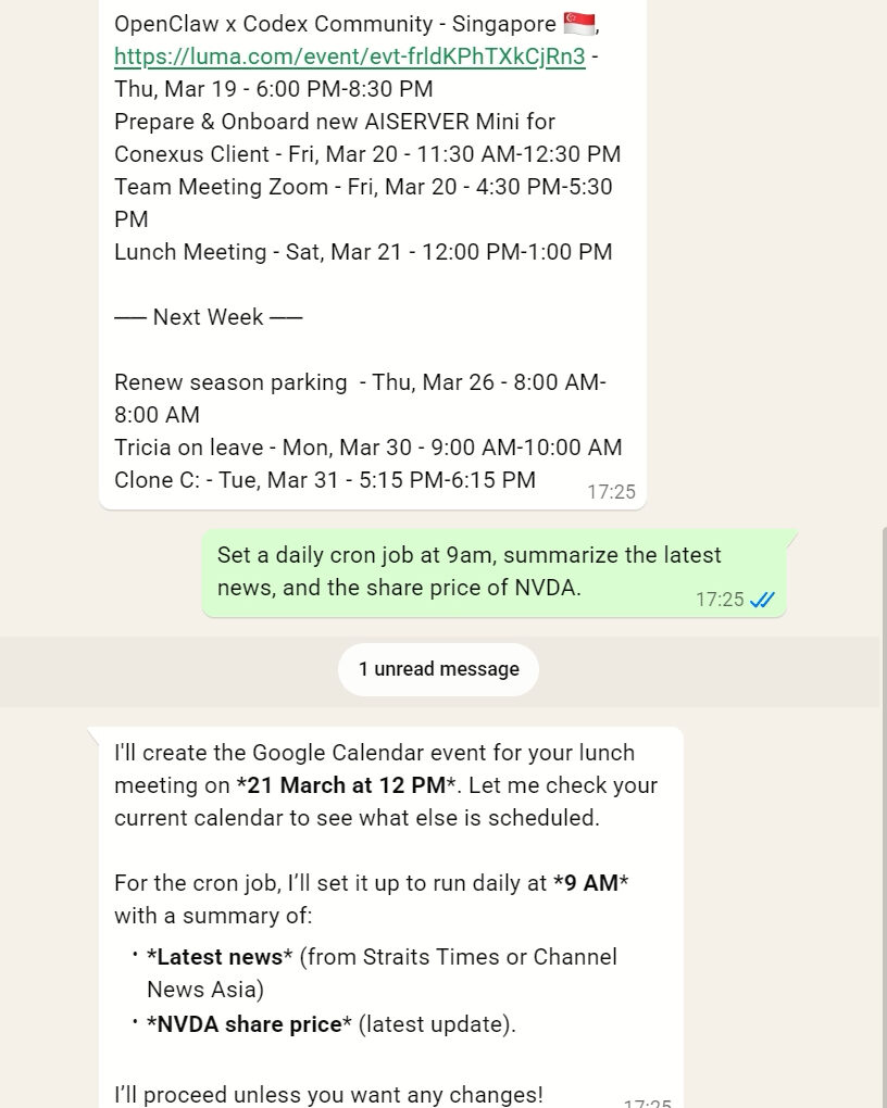 AgentIX's calendar and meeting schedule for upcoming events